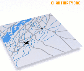 3d view of Chak Thirty-one