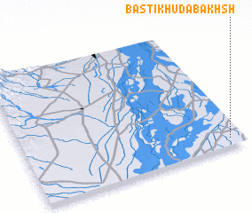 3d view of Basti Khuda Bakhsh