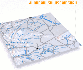 3d view of Jhok Bakhsh Hussain Shāh