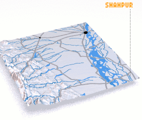 3d view of Shāhpur