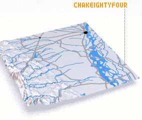 3d view of Chak Eighty-four