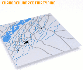 3d view of Chak One Hundred Thirty-nine