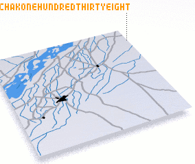 3d view of Chak One Hundred Thirty-eight