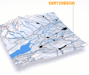 3d view of Kamysh-Bashi