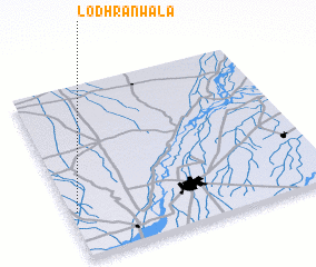 3d view of Lodhrānwāla
