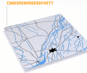 3d view of Chak One Hundred Forty