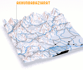 3d view of Akhun Baba Ziārat