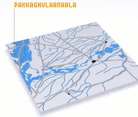 3d view of Pakka Ghulwānwāla