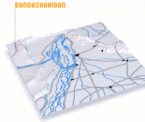 3d view of Bānda Shahīdān