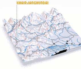 3d view of Khair Jān Ghundai