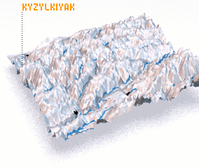 3d view of Kyzylkiyak