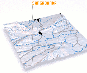 3d view of Sanga Bānda