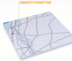 3d view of Chak Fifty-eight TDA