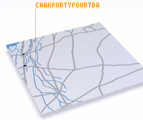 3d view of Chak Forty-four TDA