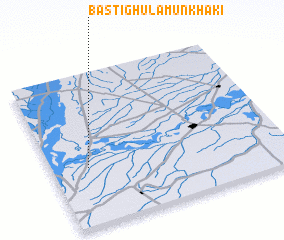 3d view of Basti Ghulāmun Khāki