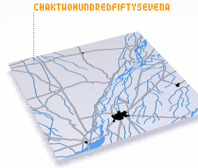 3d view of Chak Two Hundred Fifty-seven A