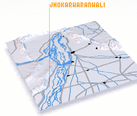 3d view of Jhok Arwarānwāli