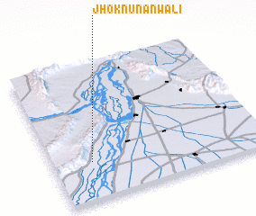 3d view of Jhok Nūnānwāli