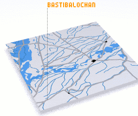 3d view of Basti Balochān