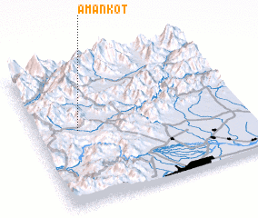 3d view of Aman Kot