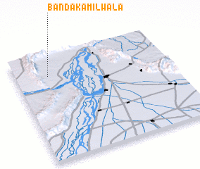 3d view of Bānda Kāmilwāla