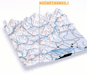 3d view of Hunar Shāh Kili