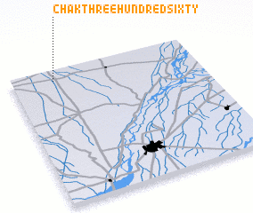 3d view of Chak Three Hundred Sixty