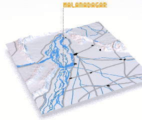 3d view of Malāna Dagar