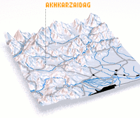 3d view of Akhkarzai Dāg