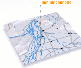 3d view of Jindu Headworks