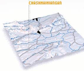 3d view of Chashma-i-Miāngān