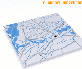 3d view of Chak One Hundred-one D N B