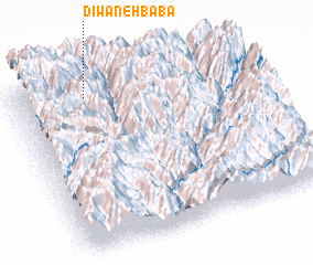 3d view of Dīwāneh Bābā