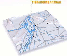 3d view of Tibba Mehrbān Shāh