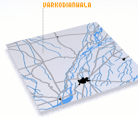 3d view of Varkodiānwāla
