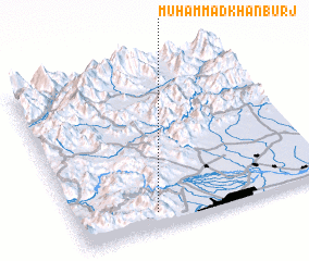 3d view of Muhammad Khān Burj