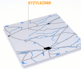 3d view of Kyzyl-Dzhar