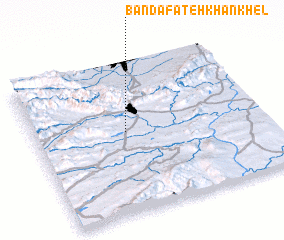 3d view of Bānda Fateh Khān Khel