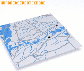 3d view of Chak One Hundred-seventeen D N B