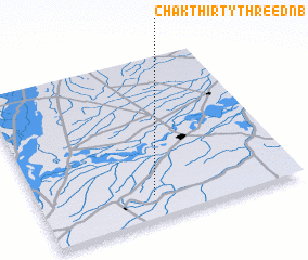 3d view of Chak Thirty-three D N B