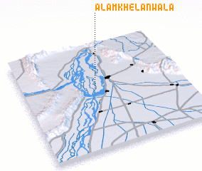 3d view of Ālam Khelānwāla