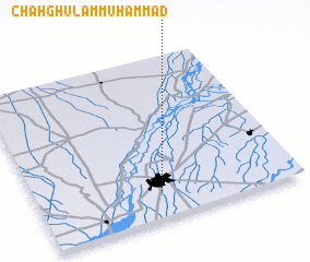 3d view of Chāh Ghulām Muhammad