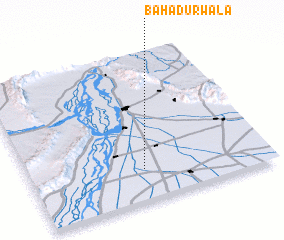 3d view of Bahādurwāla