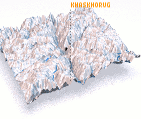 3d view of Khaskhorug