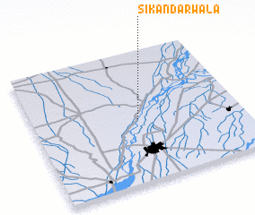 3d view of Sikandarwāla