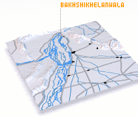 3d view of Bakhshi Khelānwāla