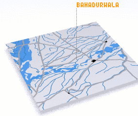 3d view of Bahādurwāla