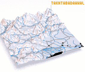 3d view of Takhtābād Awwal