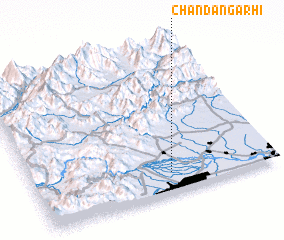 3d view of Chandan Garhi