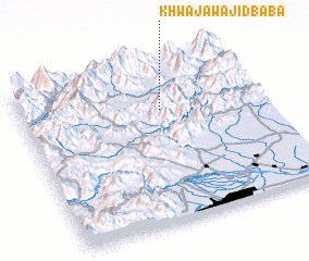 3d view of Khwāja Wajīd Bāba